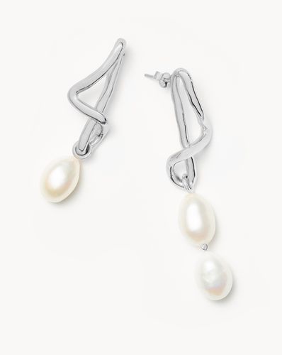 Molten Baroque Pearl Mismatch Drop Earrings - Missoma - Modalova