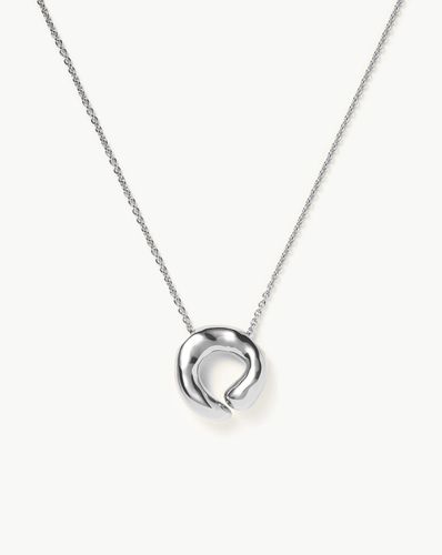 Molten Doughnut Pendant Necklace | Silver Plated - Missoma - Modalova