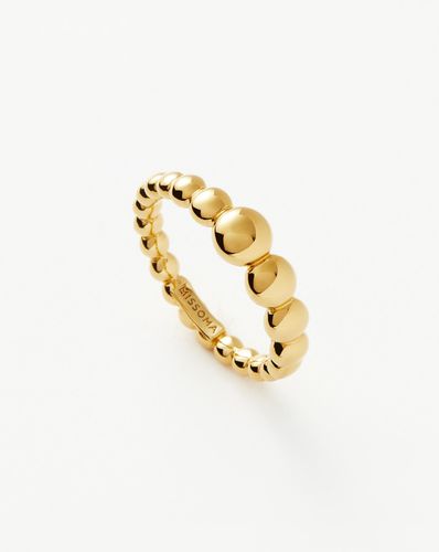 Beaded Stacking Ring | 18ct Gold Vermeil - Missoma - Modalova