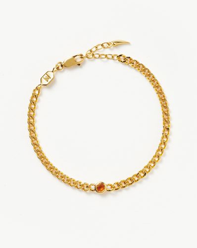 November Birthstone Chain Bracelet | 18ct Gold Plated Vermeil/Citrine - Missoma - Modalova