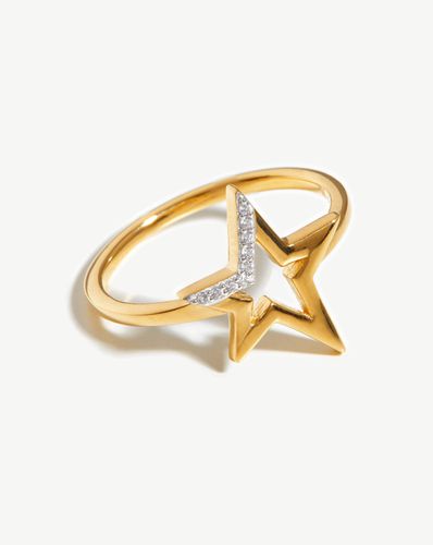 Celestial Pave Star Ring | 18ct Gold Vermeil/Cubic Zirconia - Missoma - Modalova