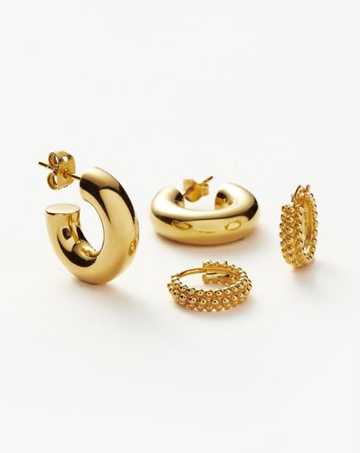 Chubby & Baya Hoop Earring Set | 18ct Gold Vermeil - Missoma - Modalova