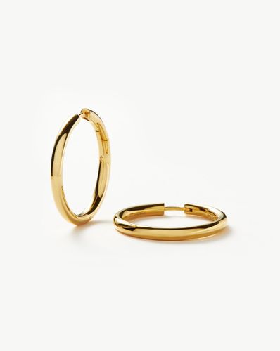 Classic Tunnel Medium Hoop Earrings | 18ct Gold Plated - Missoma - Modalova