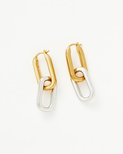 Ovate Double Link Hoop Earrings - Missoma - Modalova