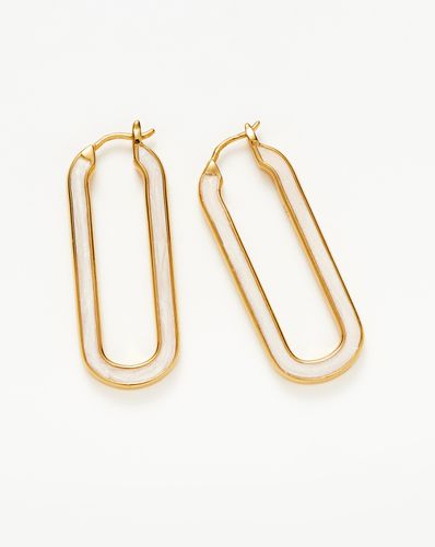 Enamel Haze Ovate Large Hoop Earrings - Missoma - Modalova