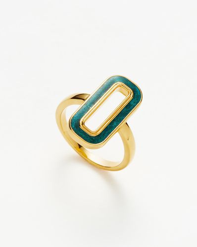 Enamel Haze Statement Ovate Ring - Missoma - Modalova