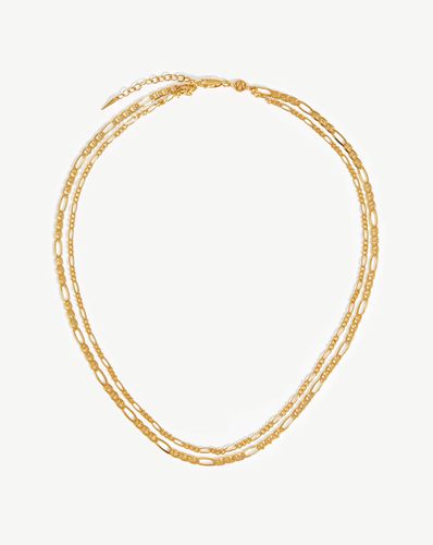 Filia Double Chain Necklace | 18ct Gold Vermeil - Missoma - Modalova