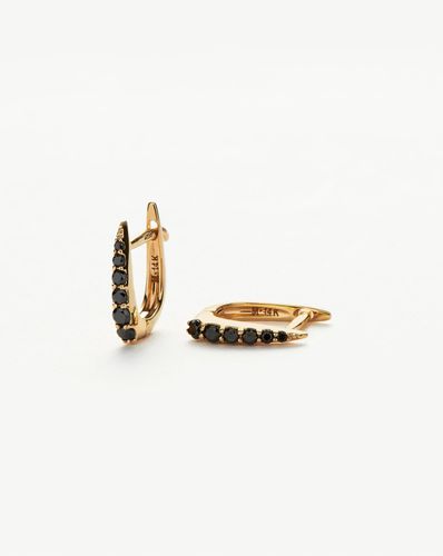 Fine Claw Huggies | 14ct Solid Gold/Black Diamond - Missoma - Modalova