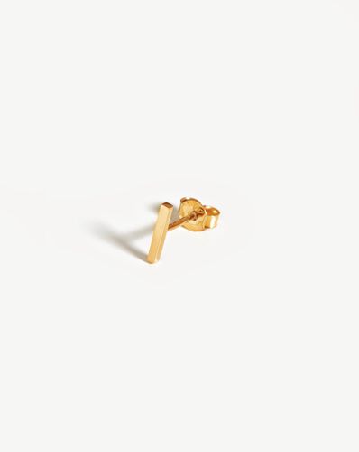 Fine Bar Single Stud Earring | 14ct Solid Gold - Missoma - Modalova