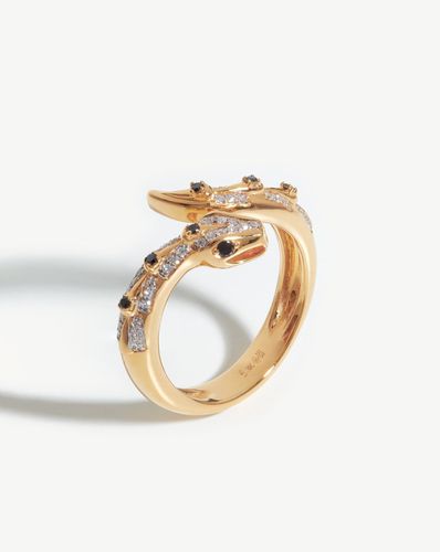 Harris Reed Fine Serpent Ring | 14ct Solid Gold/Diamond - Missoma - Modalova