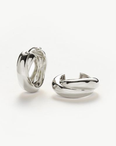 Lucy Williams Chunky Medium Entwine Hoop Earrings | Silver Plated - Missoma - Modalova