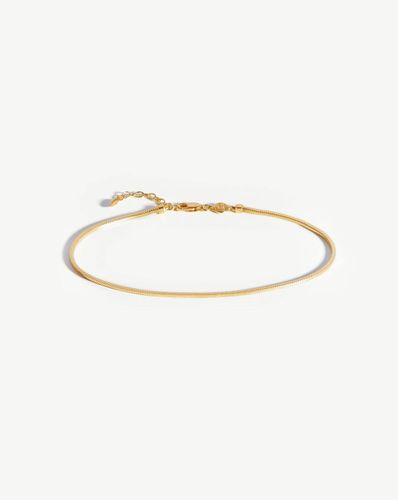 Lucy Williams Square Snake Chain Anklet - Missoma - Modalova