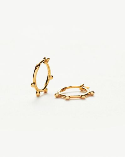 Lucy Williams Orb Mini Hoop Earrings | 18ct Gold Vermeil - Missoma - Modalova