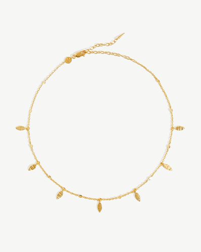 Leaf Charm Choker | 18ct Gold Vermeil - Missoma - Modalova