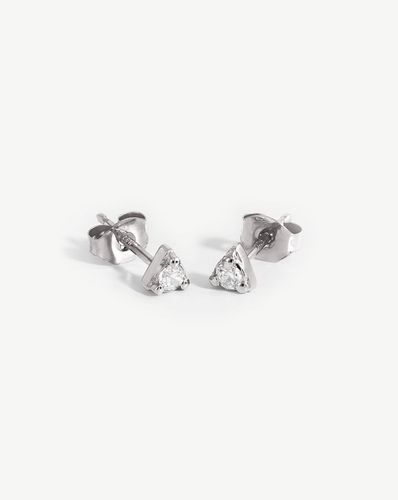 Prism Stud Earrings | Sterling Silver/Cubic Zirconia - Missoma - Modalova