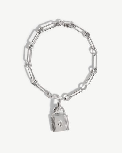 Small Ridge Padlock Aegis Chain Bracelet - Missoma - Modalova