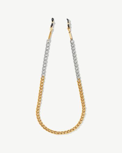 Two Tone Curb Eyewear Chain | 18ct Gold Plated/Silver Plated - Missoma - Modalova