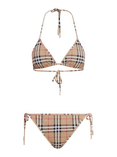 Vintage check triangle bikini - - Woman - Burberry - Modalova