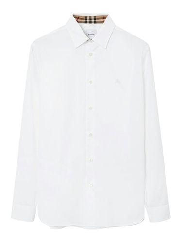 STRETCH COTTON SHIRT - Man - Burberry - Modalova