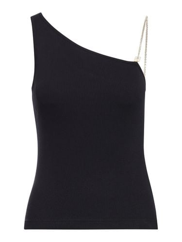 Asymmetric cotton top with chain - Woman - Givenchy - Modalova