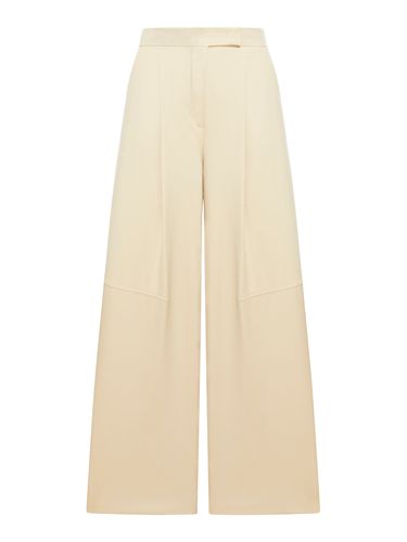 Oversized stretch cotton trousers - - Woman - Max Mara - Modalova