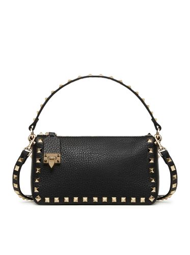 SMALL ROCKSTUD SHOULDER BAG IN GRAINED CALFSKIN - - Woman - Valentino Garavani - Modalova