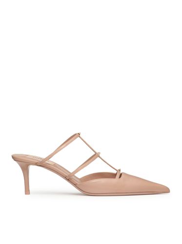 MULE ROCKSTUD WISPY IN VITELLO 60MM - Woman - Valentino Garavani - Modalova