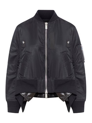 ASYMMETRICAL TWILL BOMBER JACKET - Woman - Sacai - Modalova