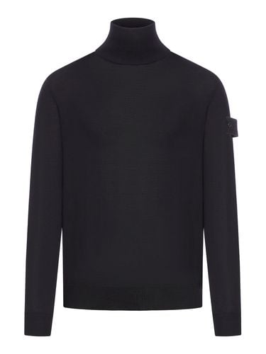 Turtleneck wool sweater - Man - Stone Island - Modalova