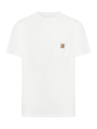 COTTON T-SHIRT WITH LOGO PATCH - Man - Carhartt Wip - Modalova