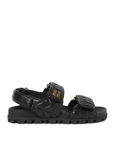 MATELASSE` SANDALS IN NAPPA - Woman - Miu Miu - Modalova