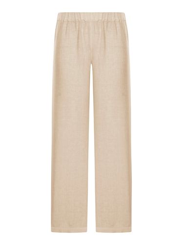 WIDE LEG LINEN PANTS - Woman - 120% Lino - Modalova