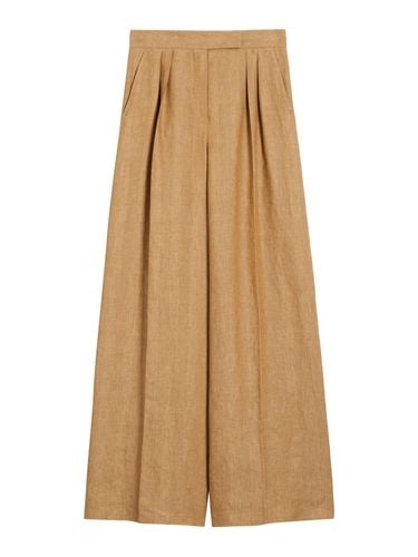 WIDE LINEN TROUSERS - Woman - Max Mara - Modalova