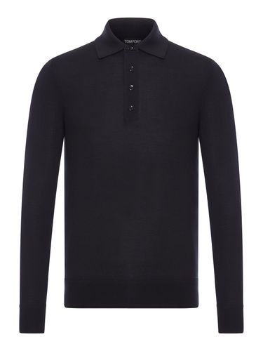 PURE WOOL POLO - Tom Ford - Man - Tom Ford - Modalova