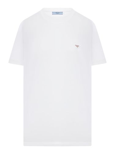 T-SHIRT CREW JERSEY - Prada - Woman - Prada - Modalova