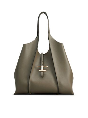 T Timeless Medium Leather Shopping Bag - - Woman - Tod`s - Modalova