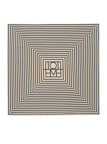 Signature monogram silk scarf crème - - Woman - Toteme - Modalova