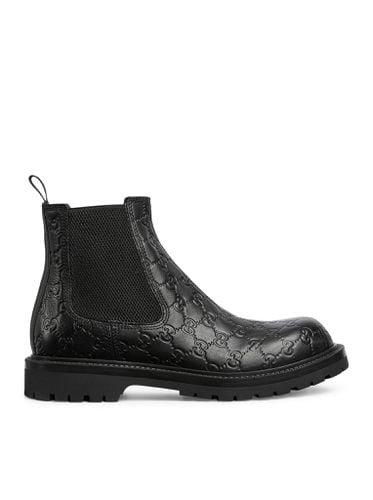 MEN`S BOOT WITH WEB DETAIL - Man - Gucci - Modalova