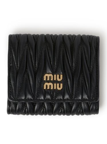 Small wallet in quilted nappa - - Woman - Miu Miu - Modalova