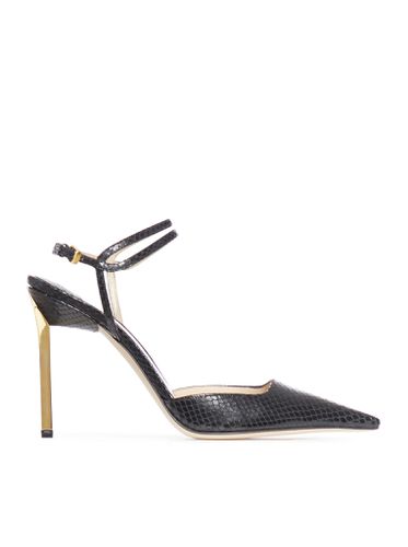 GLOSSY STAMPED PYTHON SLINGBACK - Woman - Tom Ford - Modalova