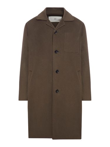 Four buttons coat in double-sided cashmere - Man - Ami Paris - Modalova