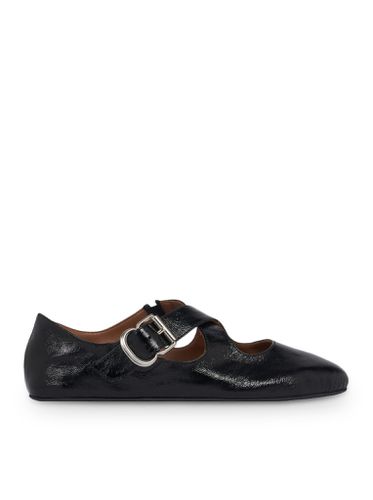 CROSS BALLERINAS IN PAINTED CALFSKIN - - Woman - Alaia - Modalova