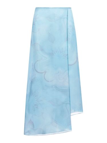 Printed organza skirt - Woman - Giorgio Armani - Modalova