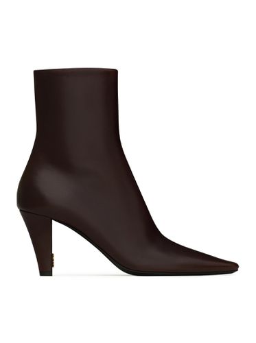 JILL SMOOTH LEATHER ANKLE BOOTS - Woman - Saint Laurent - Modalova