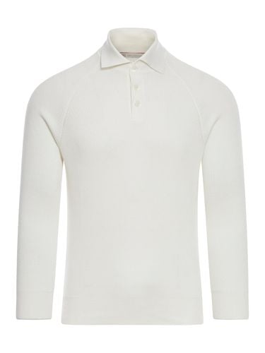 Knitted polo shirt - Man - Brunello Cucinelli - Modalova