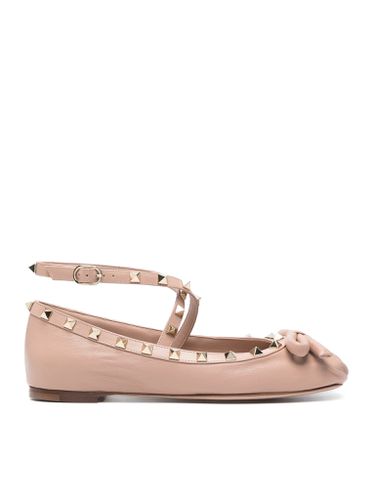 ROCKSTUD BALLERINA IN NAPPA - Woman - Valentino Garavani - Modalova