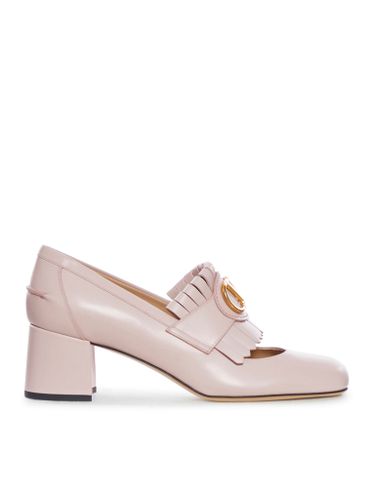 SMOOTH CALFSKIN LEATHER SHOES WITH VLOGO - Woman - Valentino Garavani - Modalova