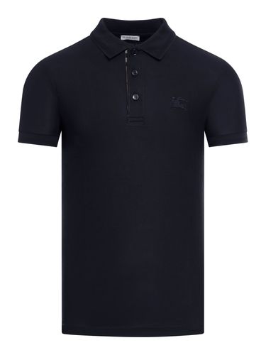 COTTON POLO SHIRT WITH EMBROIDERED EKD LOGO - Man - Burberry - Modalova