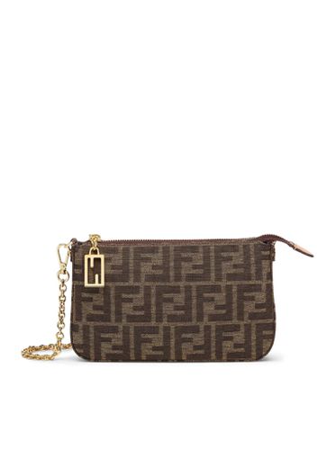 POUCH BAGUETTE WITH CHAIN ??IN FF JACQUARD FABRIC - Woman - Fendi - Modalova