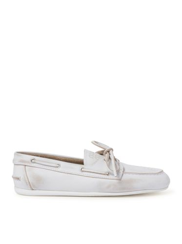 Unlined leather loafers - Woman - Miu Miu - Modalova